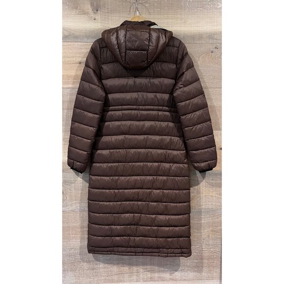 Noize brown Lightweight Long Puffer Coat size S NWOT - Picture 6 of 10